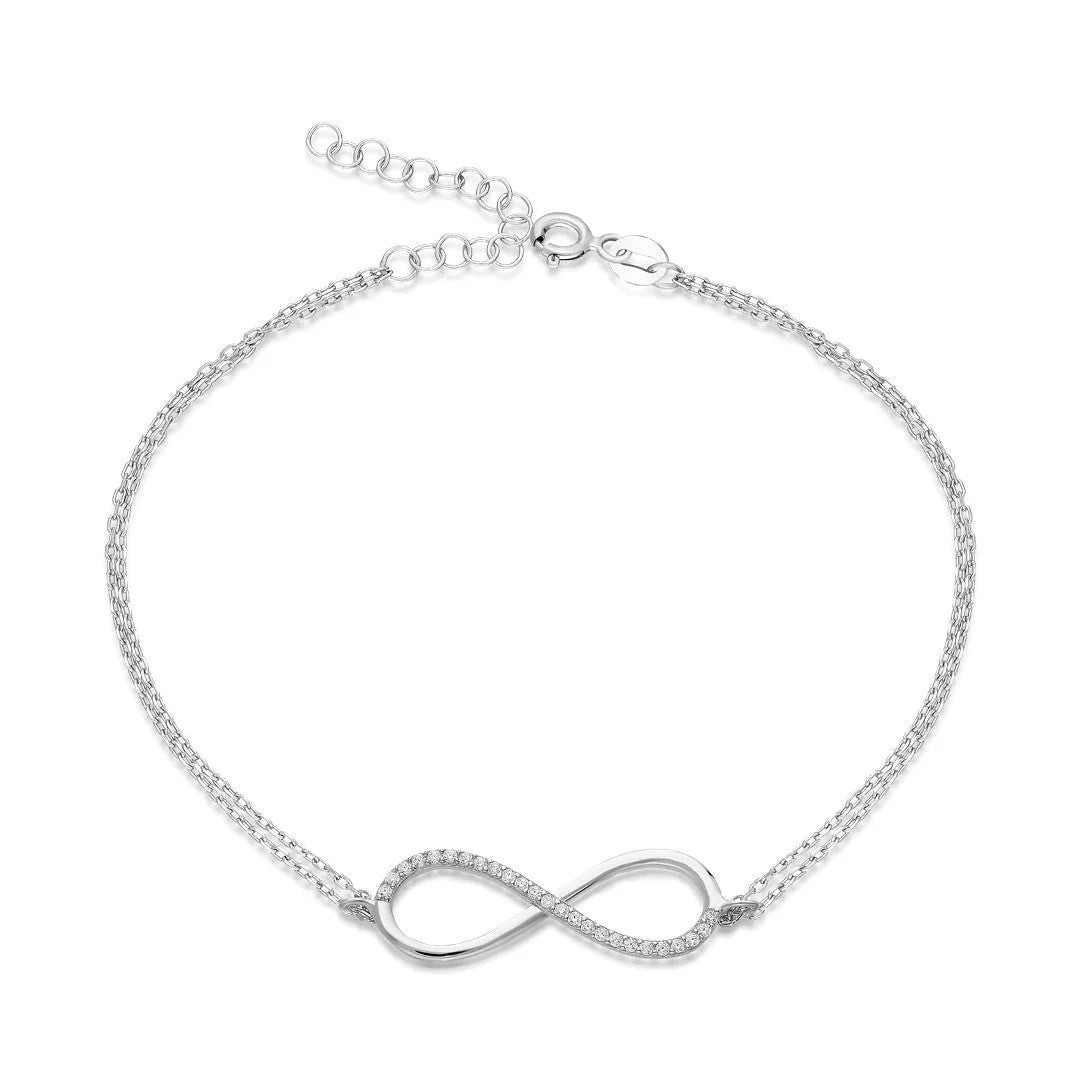 Infinity Armband mit Steinen