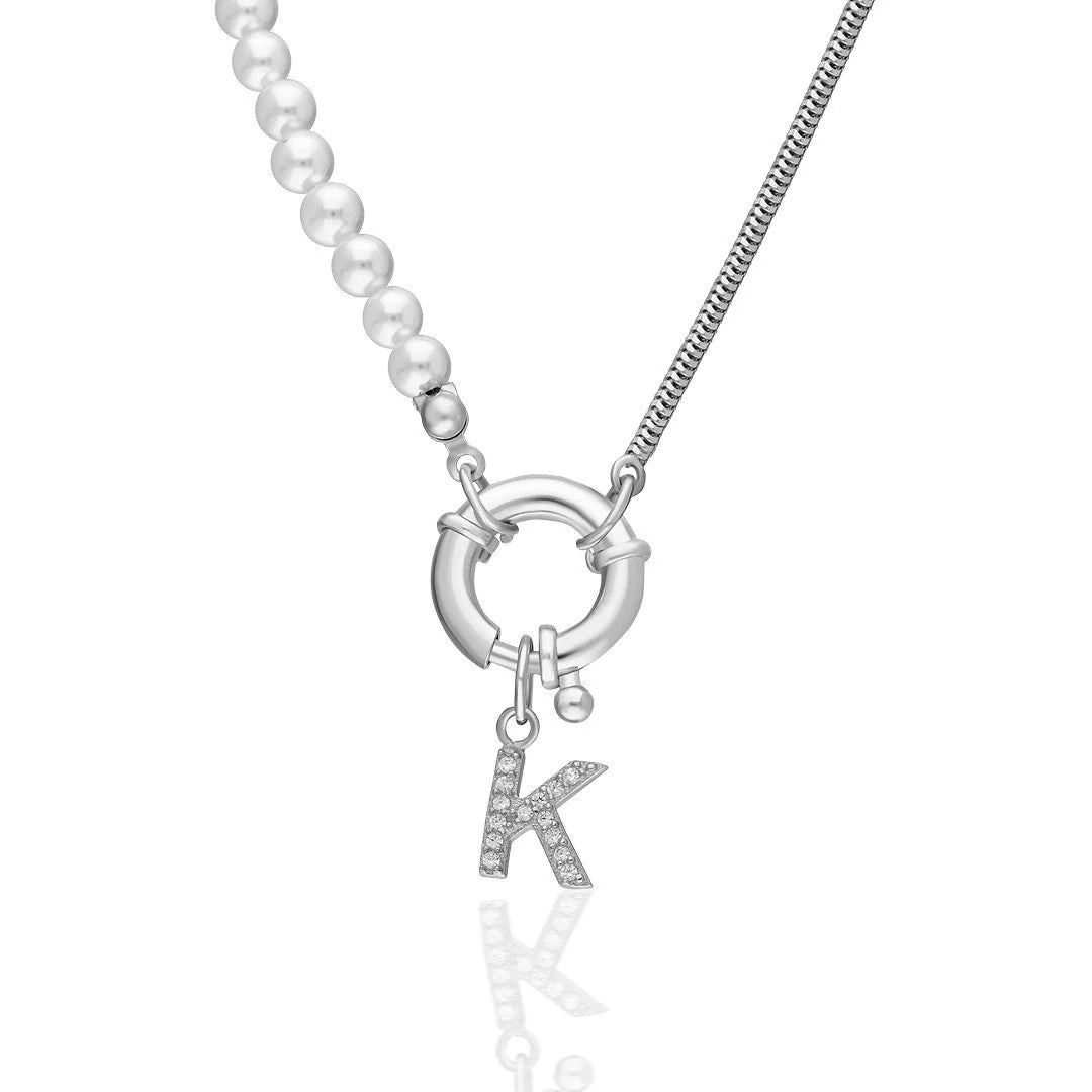 Pearl Chain mit Wunsch Buchstabe