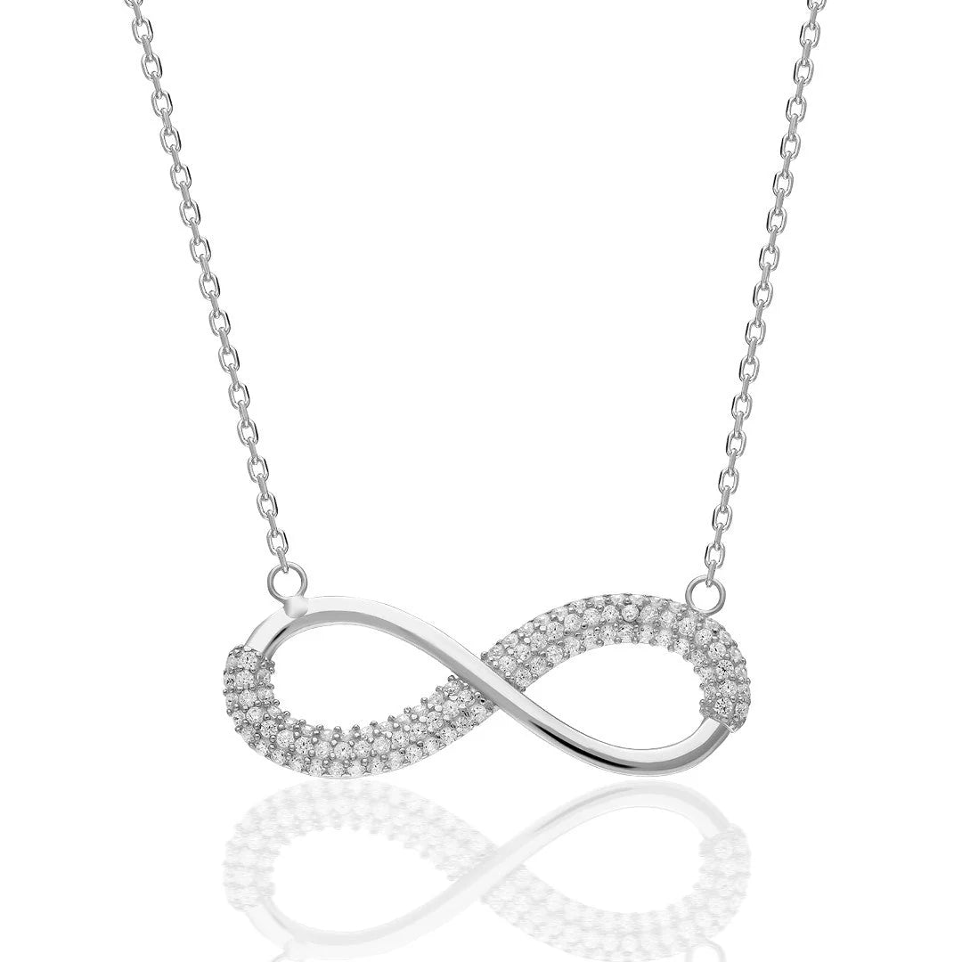 Infinity Strass Halskette